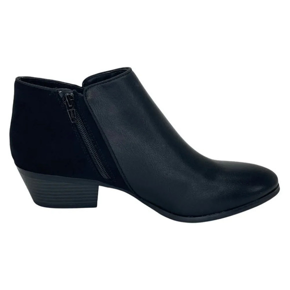 Style & Co Wiley Black Faux Leather Womens Booties Size 6M - Picture 3 of 13